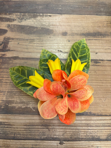 Hala Orchid Flower Hair Clip