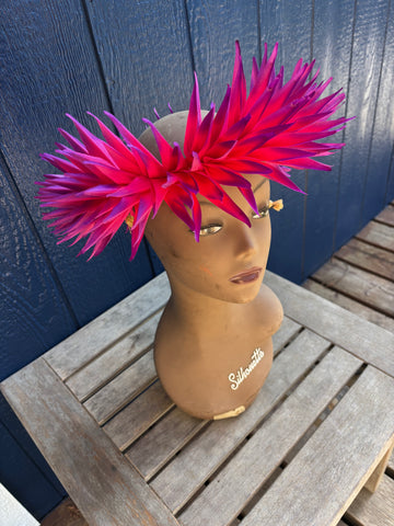 Bird of Paradise Lei Upo’o- Fuchsia/Purple