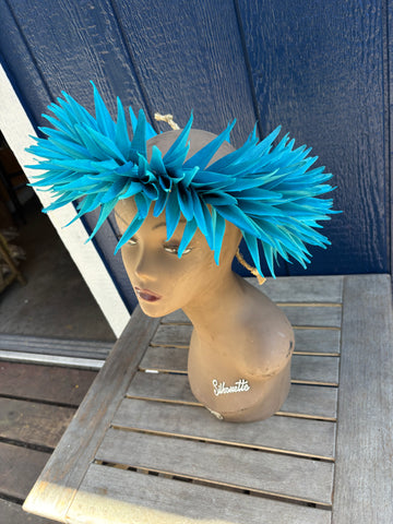 Bird of Paradise Lei Upo’o- Turquoise Blue
