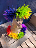 Bird of Paradise Lei Upo’o- Rainbow Pride