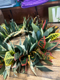 Green Ti Leaf Croton Lei Upo'o Head Crown