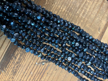 Extra Small Fresh Water Black Pearl Strand