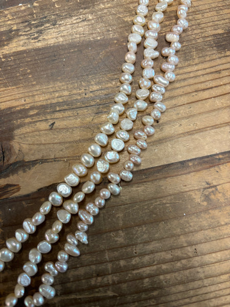 Extra Small Fresh Water Pink Pearl Strand