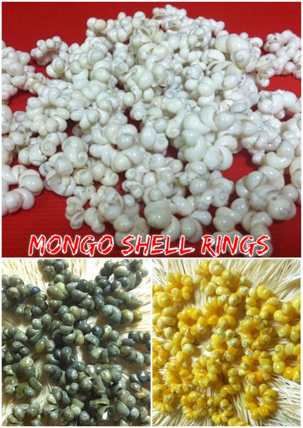 Mongo Shell Rings- Yellow