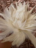 Natural White Rooster Schlappen Feathers