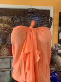 Pareu- No Fringe Rayon - Coral