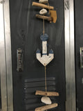 Wooden Anchor with Driftwood Garland
