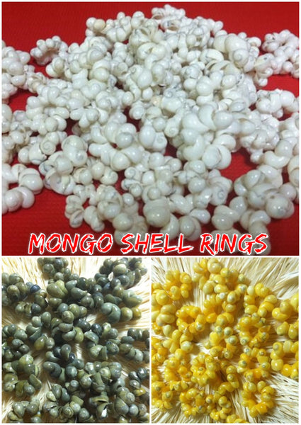 Mongo Shell Rings- White