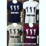 CLEARANCE- Ladies Fitted Tee- "Squad Goals"- Navy Blue