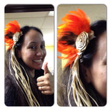 Te Manu Feather Hair Clip- 2-toned