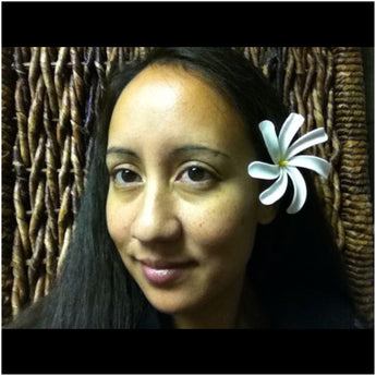 Foam Tiare Flower Hair Clip