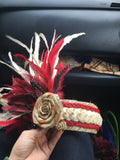 Tahitian Feather Side Headpiece