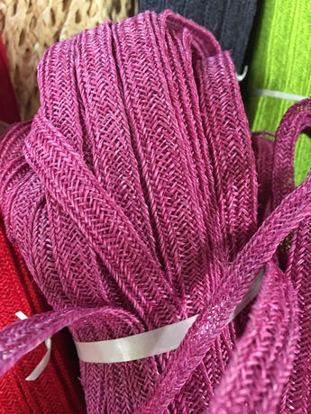 Hemp Weave Trim- Magenta