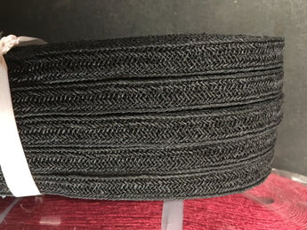 Hemp Weave Trim- Black