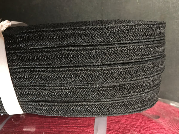 Hemp Weave Trim- Black