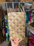 Extra Tall Woven Lauhala Headpiece Base with front panel