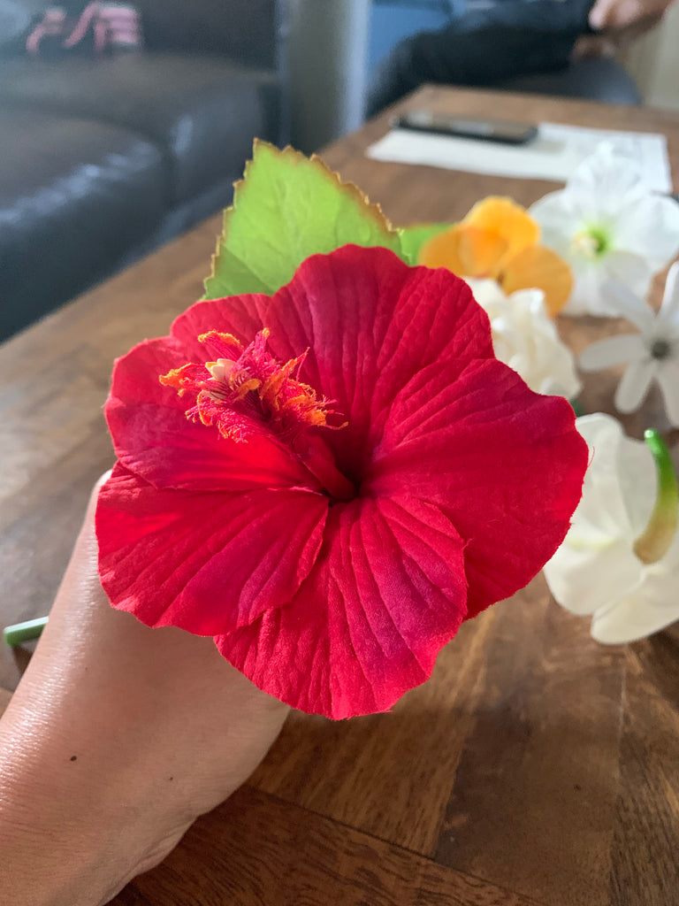 Real Touch Hibiscus Flower Pick California Hula Center
