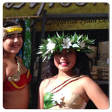 Ti Leaf Lei Upo'o Full Head Crown Style