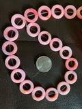 Pink Coral Ring Shell Strand