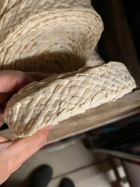 Woven Raffia - Natural 1” Wide