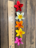 Foam Plumeria Hair Pick- Yellow