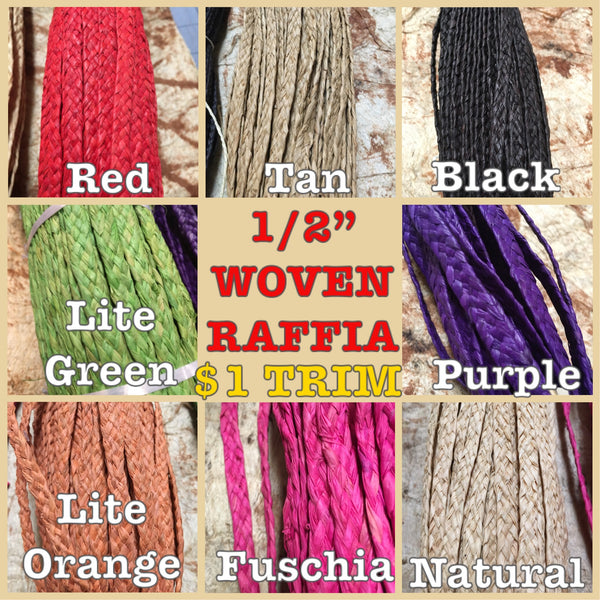 Woven Raffia Trim