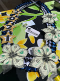 Big Pua and Stars Ribbon Money Lei
