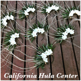 Artificial Ti Leaf & Niau Headband with flowers