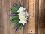 Tuberose Tiare and Lavender Big Hair Clip