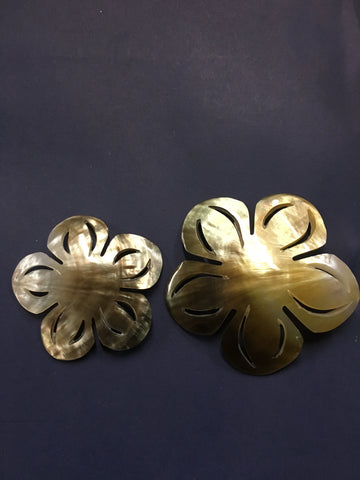 Mother of Pearl Plumeria with Slits Flower Shell