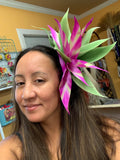 Bird of Paradise Giant Hair Clip- Purple/Green