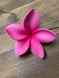 Foam Plumeria Hair Pick- Pink