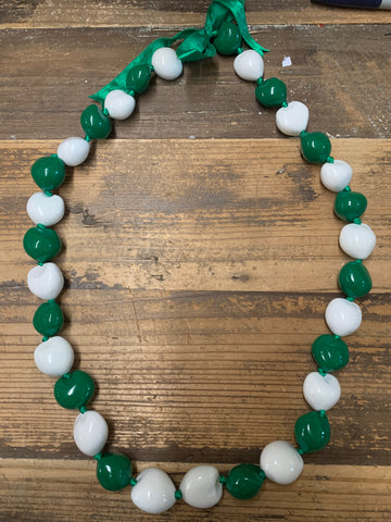 Kukui Nut Lei- Green/White