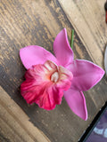 Orchid Hair Flower Pick- Pink