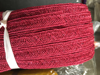 Hemp Weave Trim- Burgundy