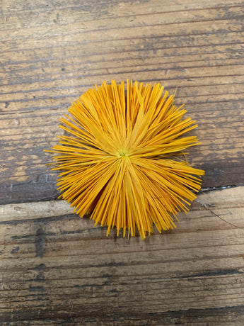 Raffia Circles- Yellow