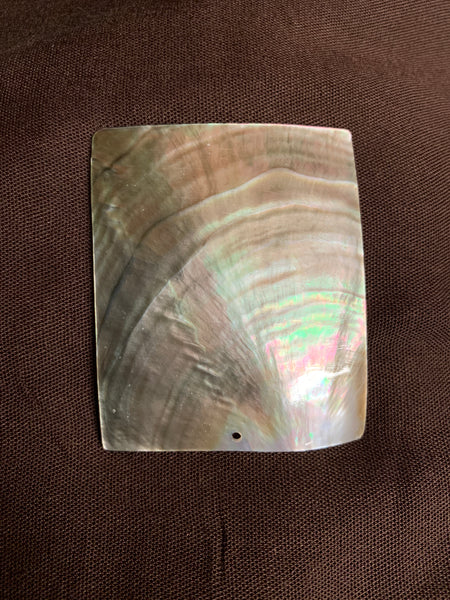 Black Lip Mother Of Pearl Rectangle Shell