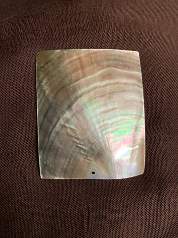 Black Lip Mother Of Pearl Rectangle Shell